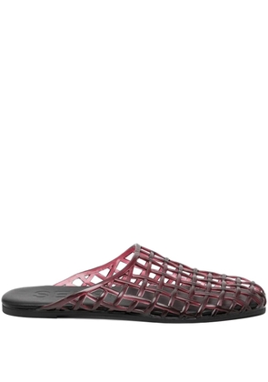 Senso Jacey flatted mules - Red