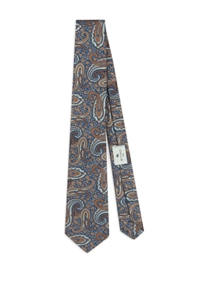 ETRO jacquard floral paisley tie - Brown