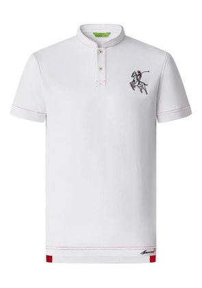 Shanghai Tang Tang Independence embroidered-patch polo shirt - White