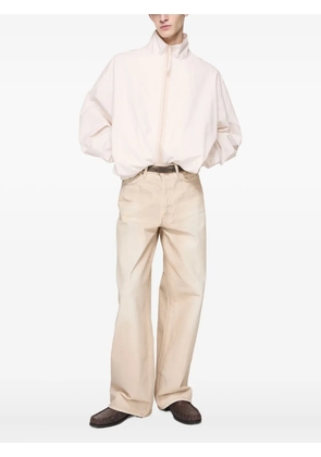 Acne Studios puff-sleeve zip-up jacket - Neutrals