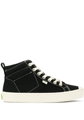 Cariuma OCA high-top canvas contrast thread sneakers - Black