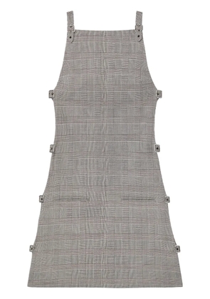 Courrèges Prince of Wales multi-strap mini dress - Black