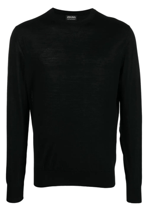 Zegna round-neck wool jumper - Black