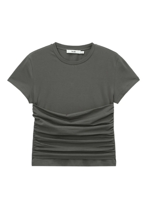 b+ab ruched-detail T-shirt - Grey