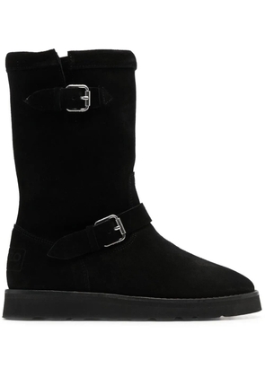 Kenzo buckle-detail suede boots - Black