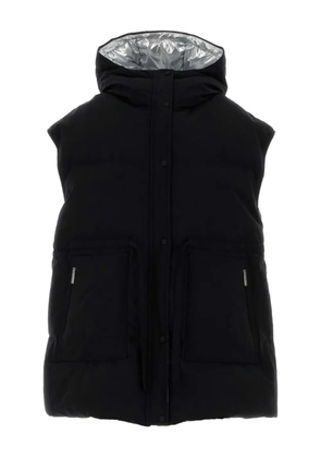 Herno Laminar hooded sleeveless down jacket - Black