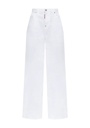 DSQUARED2 logo-patch jeans - White