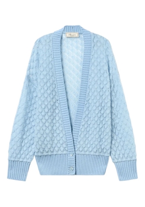 Blumarine textured button cardigan - Blue