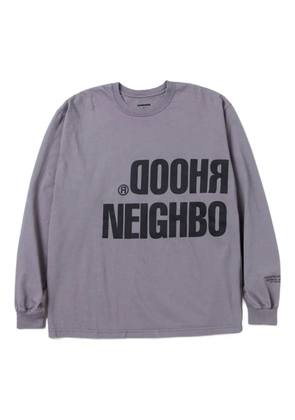 Neighborhood logo-lettering long-sleeve T-shirt - Grey