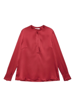 MALIPARMI button-front long-sleeve top - Red