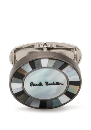 Paul Smith logo-engraved cufflinks - Silver