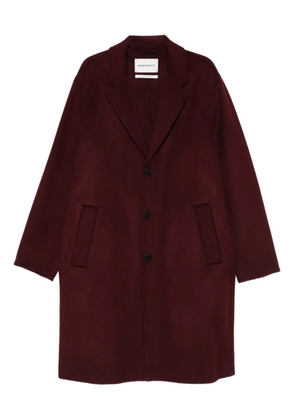 AMARANTO notched-lapel coat - Red