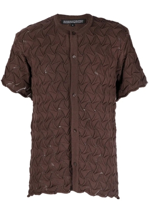 Robyn Lynch Wave cable-knit cardigan - Brown