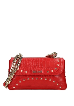 Just Cavalli stud-embellished cross body bag - Red