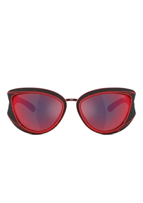 Diesel butterfly-frame sunglasses - Red