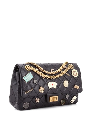 CHANEL Pre-Owned Lucky Charms Reissue 2.55 Flap Bag Quilted Aged Calfskin 225 shoulder bag - Black