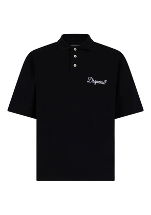 DSQUARED2 logo polo shirt - Black