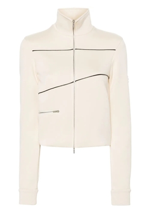 Ferragamo logo-patch track bomber jacket - Neutrals