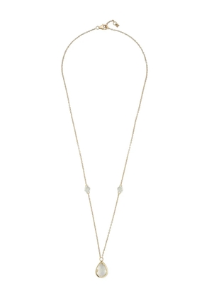 Mateo 14K yellow gold diamond and green amethyst necklace