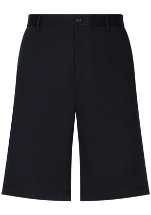 Dolce & Gabbana logo-tag stretch-cotton shorts - Black