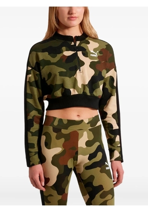 PUMA camouflage zip sweater - Green