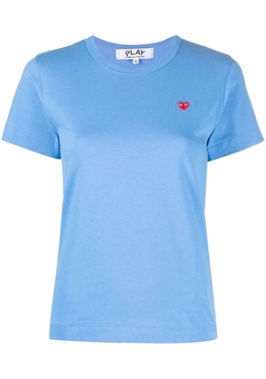 Comme Des Garçons Play cotton embroidered-logo T-shirt - Blue