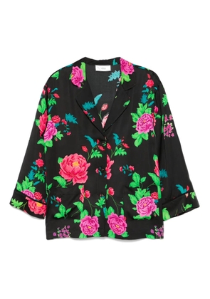 NISSA floral-print shirt - Black