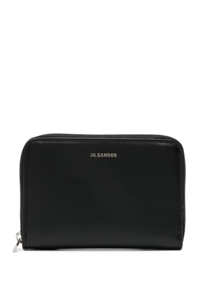 Jil Sander logo-debossed leather wallet - Black