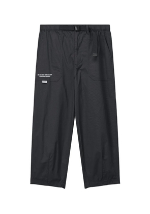 FINGERCROXX pocketed wide-leg trousers - Black