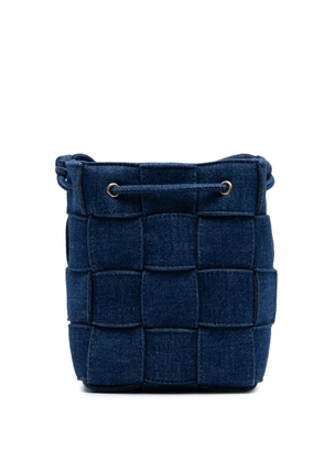Bottega Veneta Pre-Owned 2012-2025 Small Denim Maxi Intrecciato Cassette bucket bag - Blue