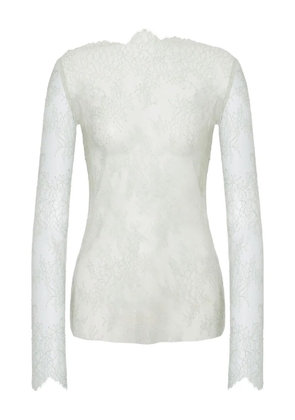 Alberta Ferretti lace top - Grey