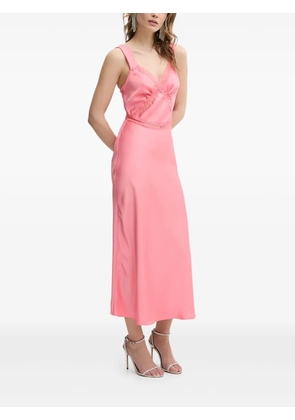 Bardot lace-insert slip dress - Pink