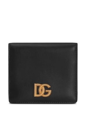 Dolce & Gabbana logo-plaque zip wallet - Black
