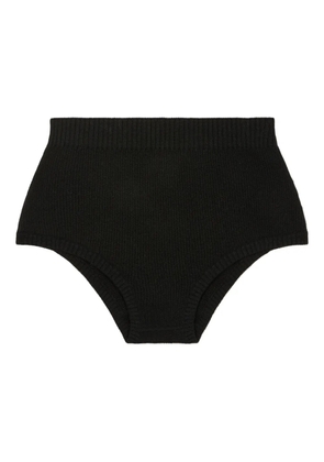 Alanui cashmere-blend shorts - Black