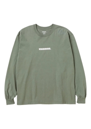 Neighborhood logo-print long-sleeve t-shirt - Green
