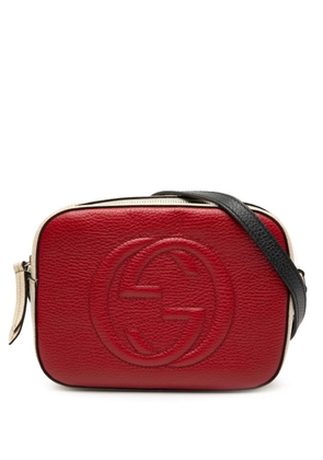 Gucci Pre-Owned 2016-2025 Small Tricolor Leather Soho Disco crossbody bag - Red