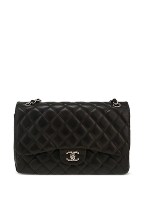 CHANEL Pre-Owned 2010s jumbo Classic Flap quilted shoulder bag - Black