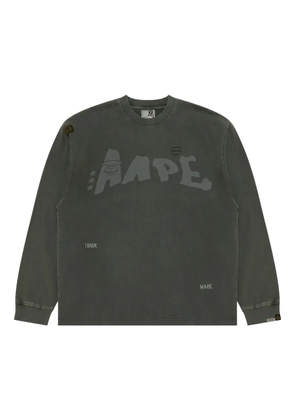 AAPE BY *A BATHING APE® Aape-logo long-sleeve T-shirt - Green