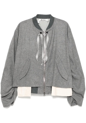 midorikawa raw edge jacket - Grey