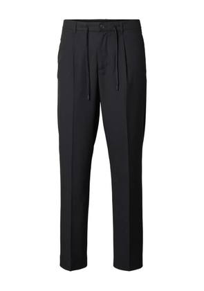 SELECTED drawstring trousers - Black