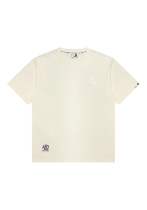 AAPE BY *A BATHING APE® appliqué-embellished T-shirt - Neutrals