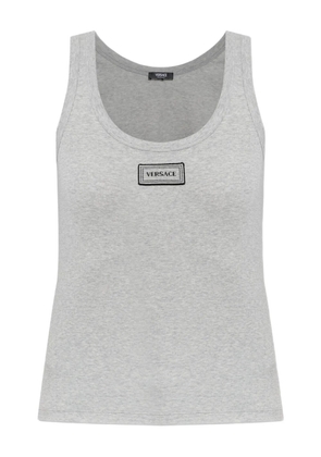 Versace label T-shirt - Grey