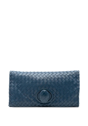 Bottega Veneta Pre-Owned 2012-2025 Nappa Intrecciato Turn Lock clutch bag - Blue