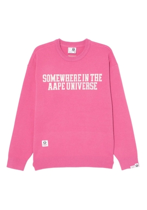 AAPE BY *A BATHING APE® logo-printed sweatshirt - Pink