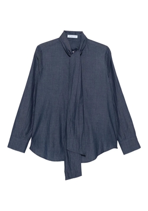 Manuel Ritz chambray cotton shirt - Blue