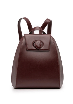 Cartier 1980-2000 Leather Must De Cartier backpack - Red