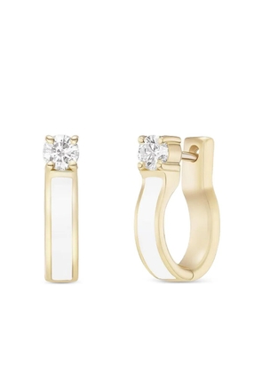 Melissa Kaye 18K yellow gold Honey diamond earrings