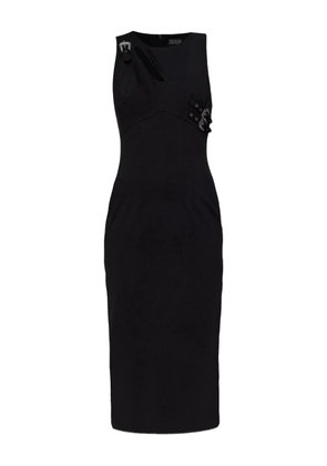 Versace Jeans Couture cut-out buckle midi dress - Black