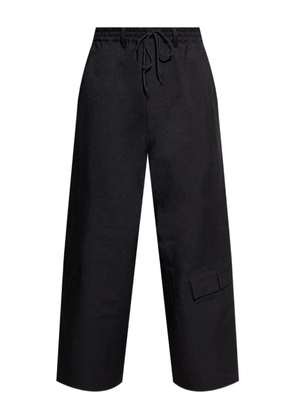 Y-3 drawstring pocket trousers - Black