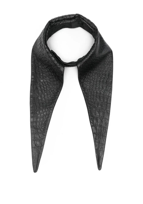 MITILIANE COUTURE pointed leather tie - Black